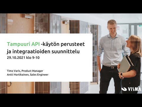 Tampuuri API -käytön perusteet ja integraatioiden suunnittelu